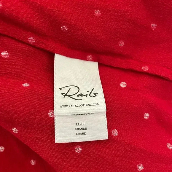 Rails Jasmine polka dot red scarlet mini dress - Picture 7 of 10